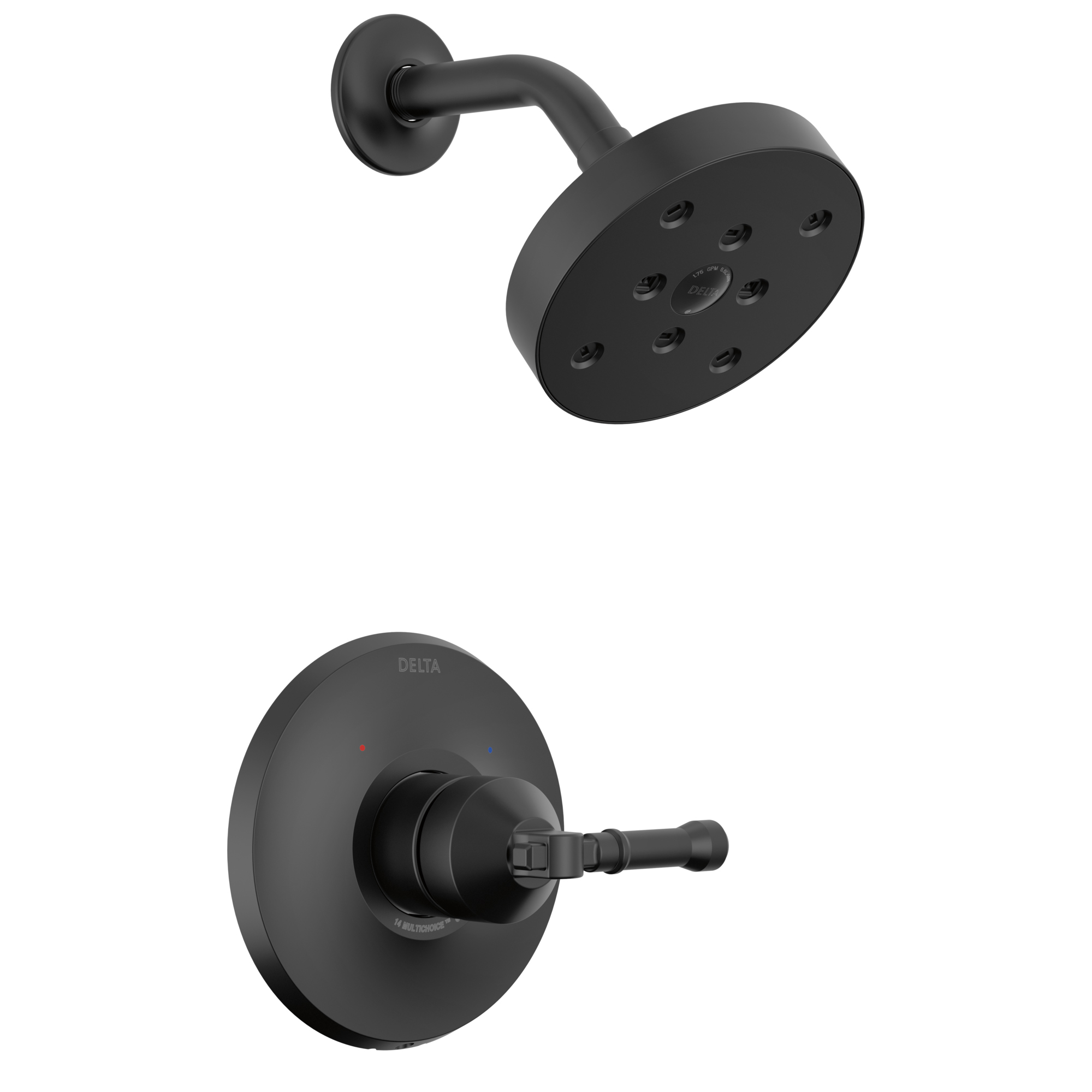 T14284BL Delta Broderick™ 14 Series Shower Trim, Matte Black First