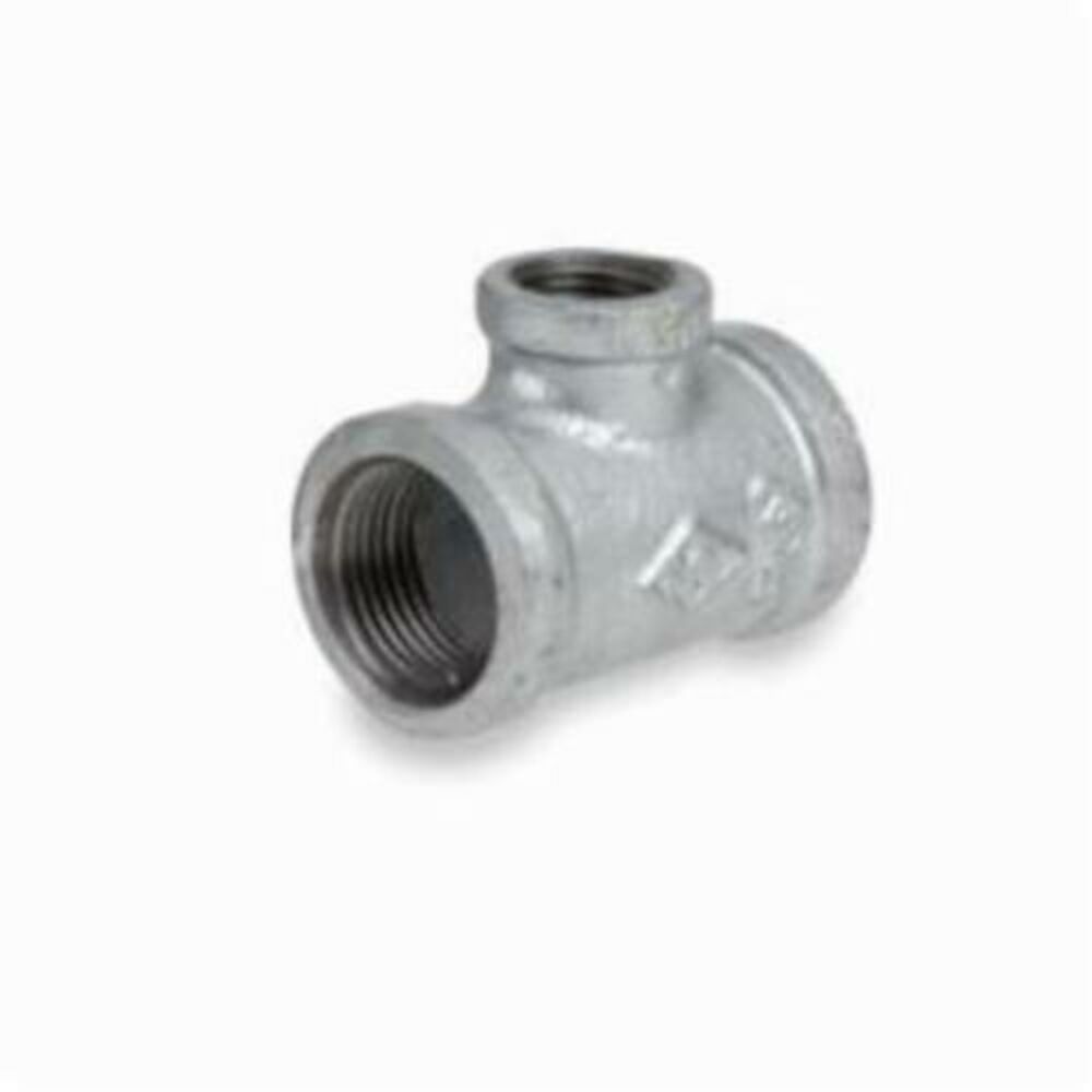 Smith-Cooper® 34RT1030020030C 33RT1 Pipe Reducing Tee, 3x2x3 in, NPT, 150 lb, Malleable Iron, Galvanized