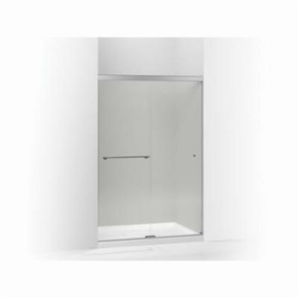 Kohler® 707100-L-SHP Sliding Shower Door, Frameless Frame, Crystal Clear Glass, Bright Polished Silver, 1/4 in THK Glass, Reveal®