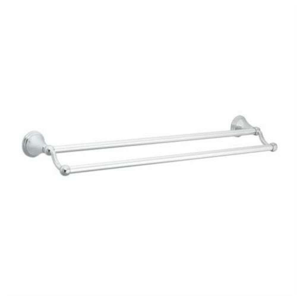Moen® DN8422CH Preston Double Towel Bar, 24" L Bar, Chrome