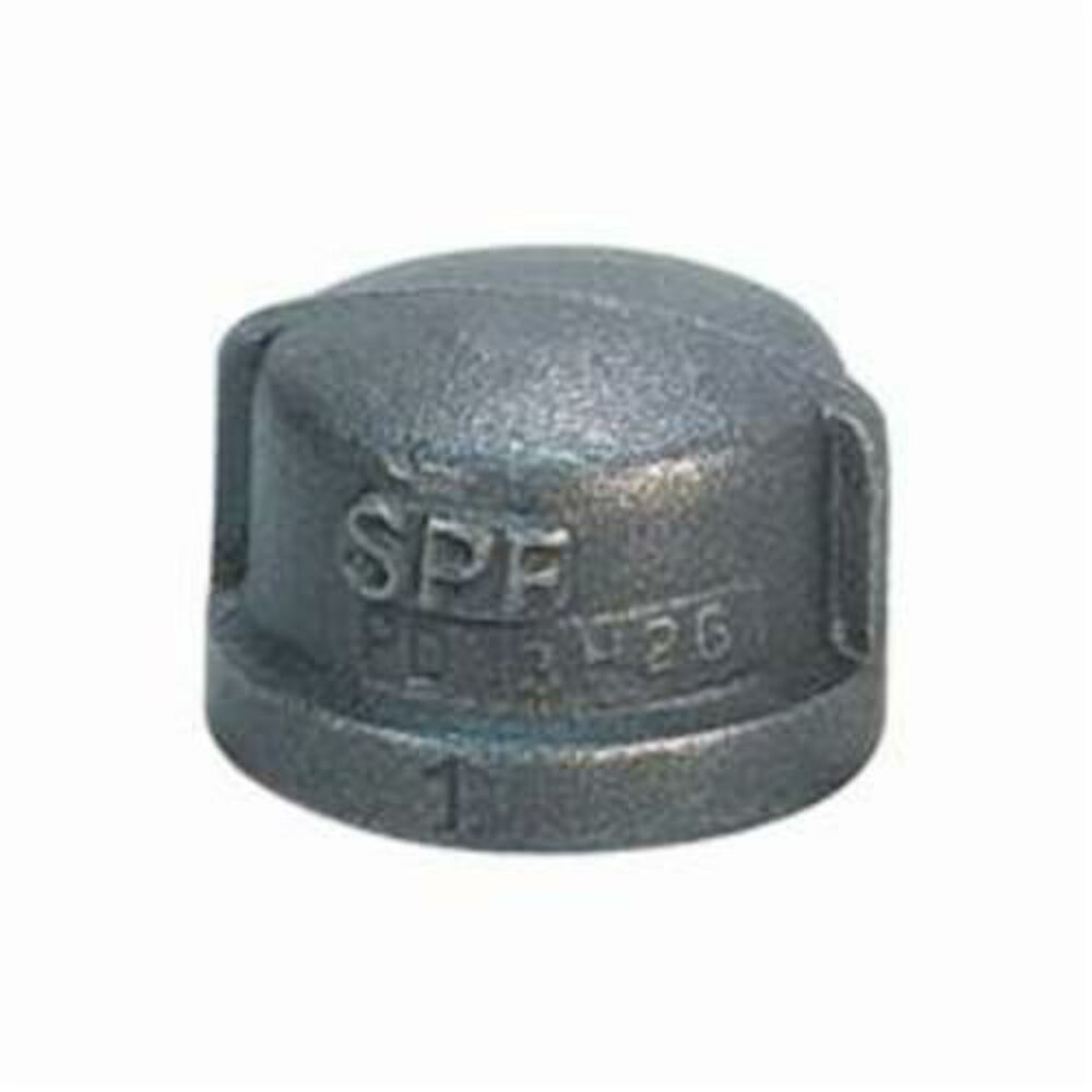 FIG 3124 Pipe Cap, 1 in, FNPT, 150 lb, Malleable Iron, Black, Import