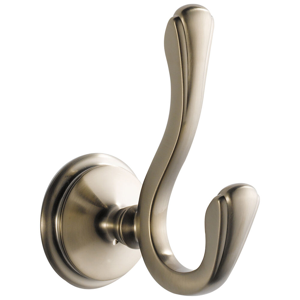 Brizo Charlotte® Double Robe Hook, Brushed Nickel