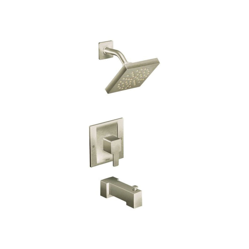 Moen® TS2713EPBN 90 Degree™ Posi-Temp® Tub and Shower Trim, 1.75 gpm Shower, Brushed Nickel