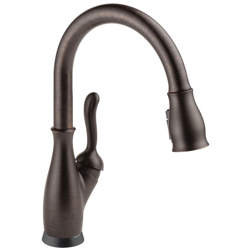 D9178TRBDST Delta Leland® Single Handle Pull-Down Kitchen Faucet with Touch2O® and ShieldSpray® Technologies, Venetian Bronze
