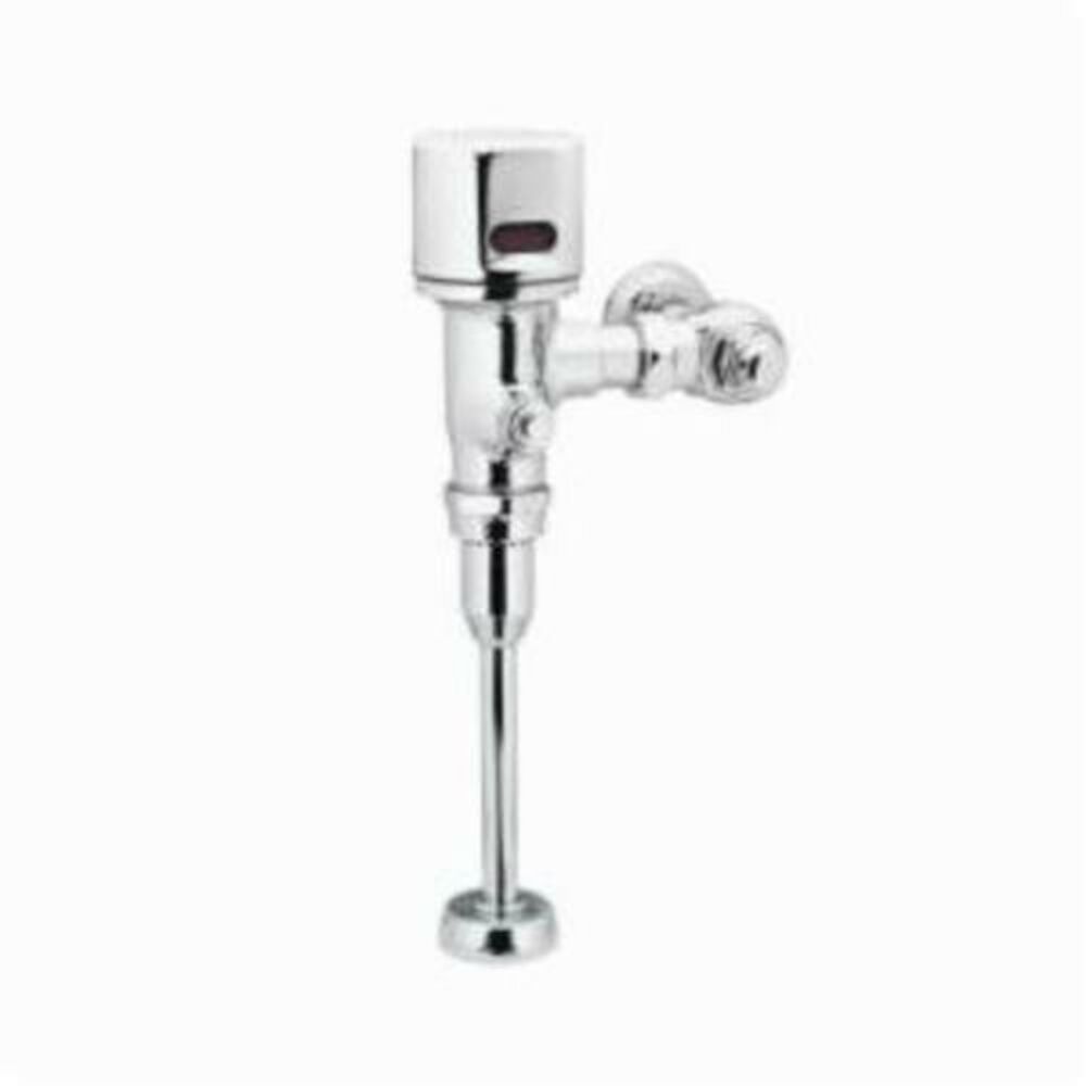 Moen® 8312 M-Power™ Electronic Urinal Flush Valve, Battery, 1 gpf, 3/4 in Inlet, 3/4 in Spud, 20 to 125 psi, Chrome Plated, Import