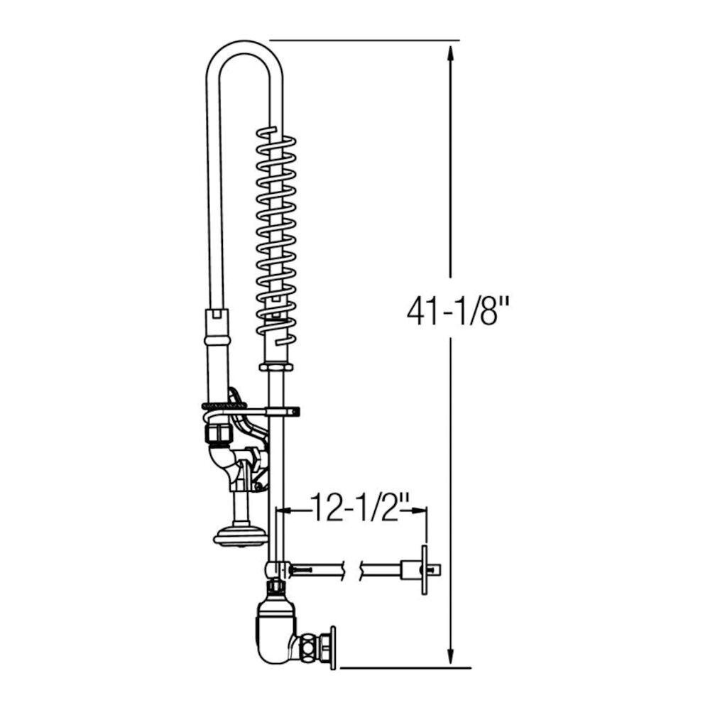LK943C Faucet, 1.6 gpm, Chrome Plated, 2 Handles, Import, Commercial