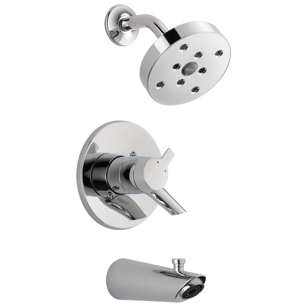 DELTA® T17461 Monitor® 17 Tub and Shower Trim, 1.75 gpm Shower, Chrome Plated