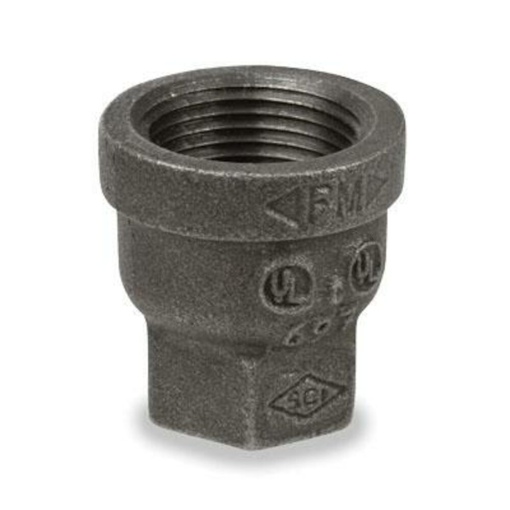 Hex Reducing Coupling, 1-1/4x3/4", NPT, 300 lb, Ductile Iron