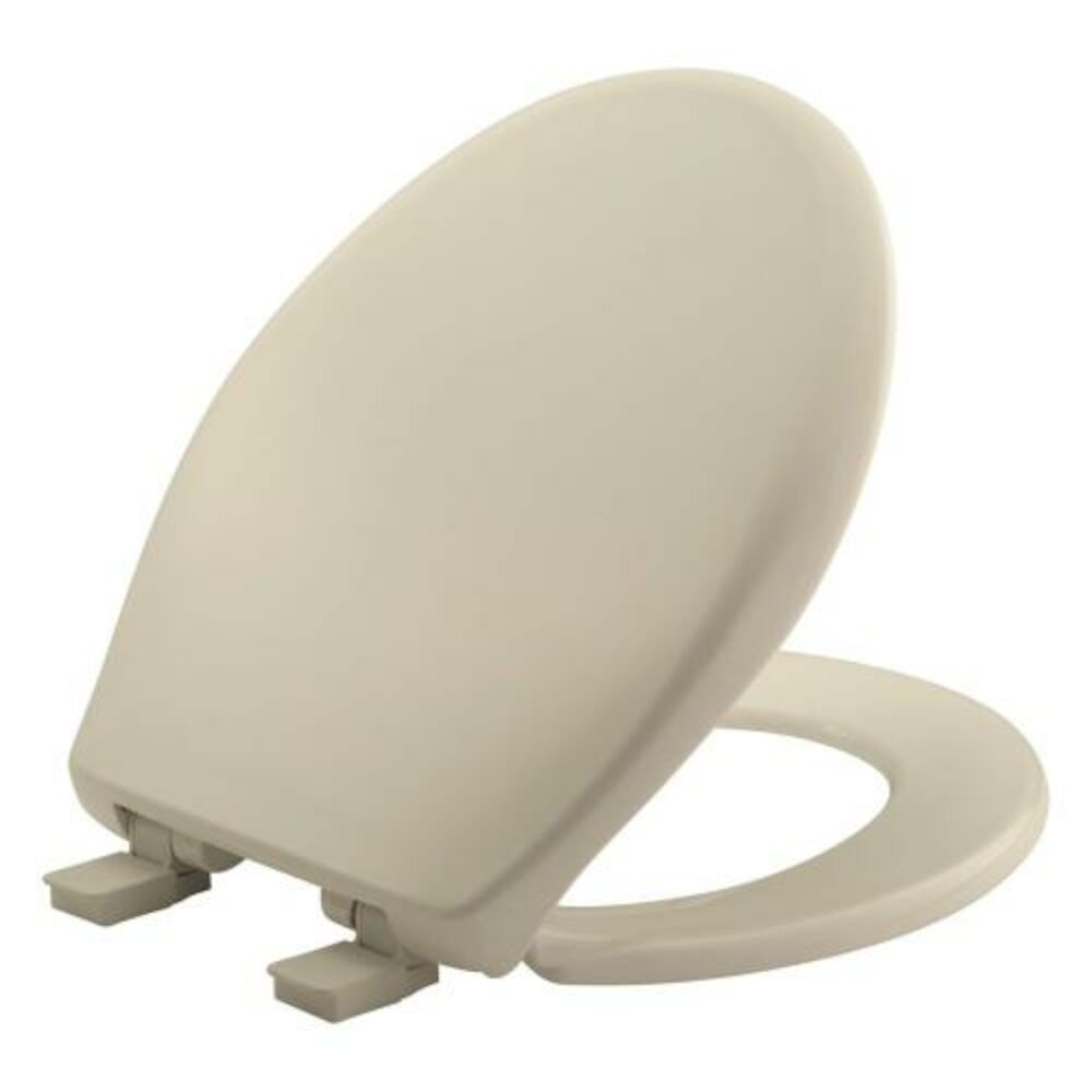 Bemis® 200E4B 006 AFFINITY ™ Toilet Seat With Cover, Round Bowl, Closed Front, Plastic, Soft Close, Bone