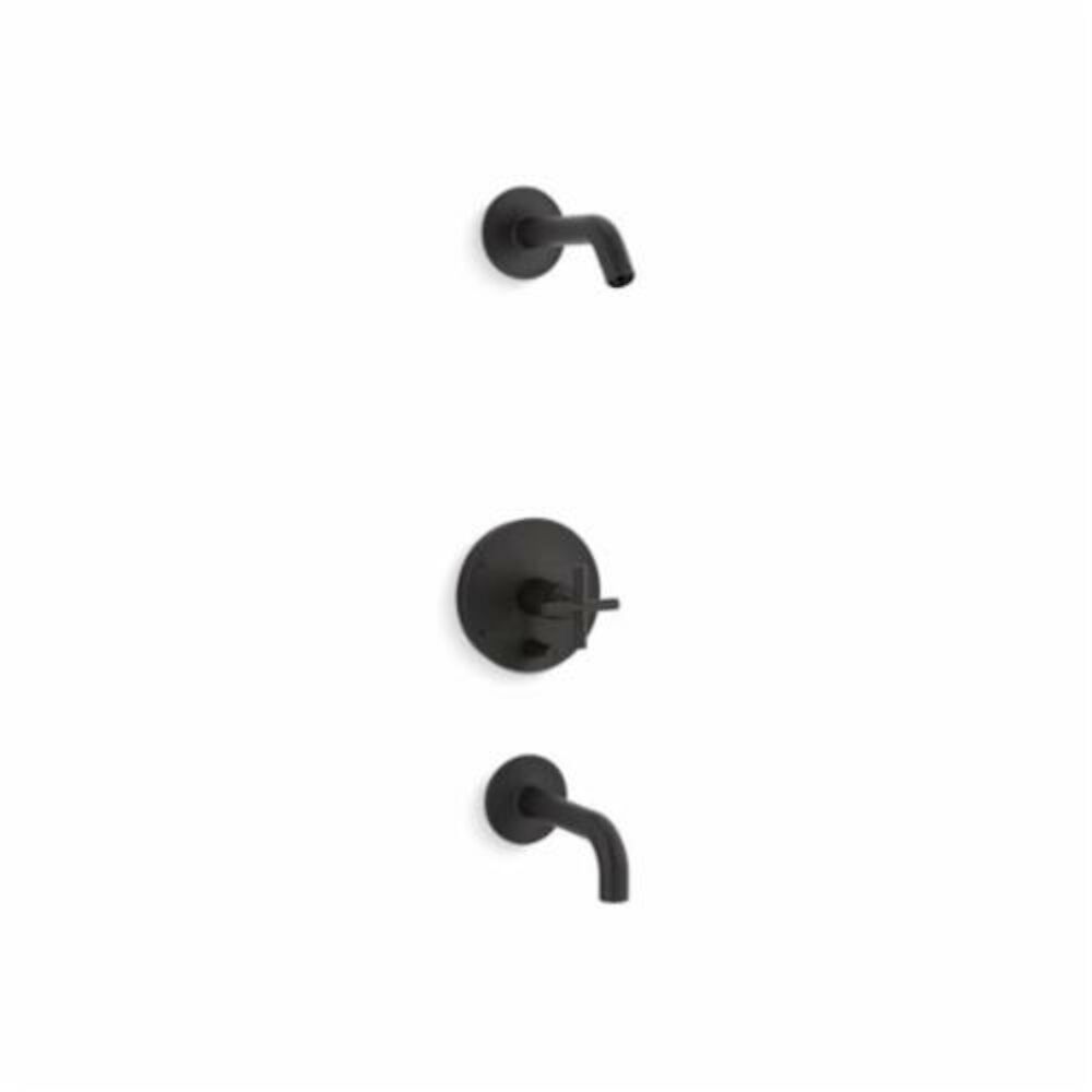 Kohler® T14421-3L-BL Bath and Shower Trim Set, Matte Black