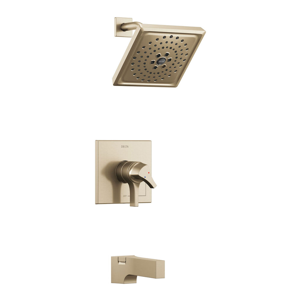 Delta Zura® Monitor® 17 Series H2OKinetic® Tub and Shower Trim, Champagne Bronze