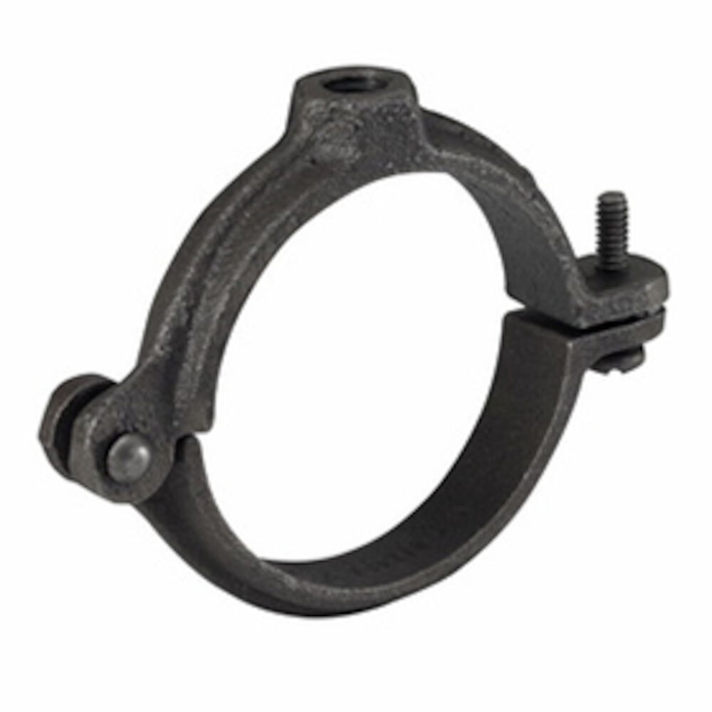 B-Line B3198H-3/4 ZN  3/4" Hinged Extension Split Pipe Clamp, Rod Size 3/8-16", Zinc
