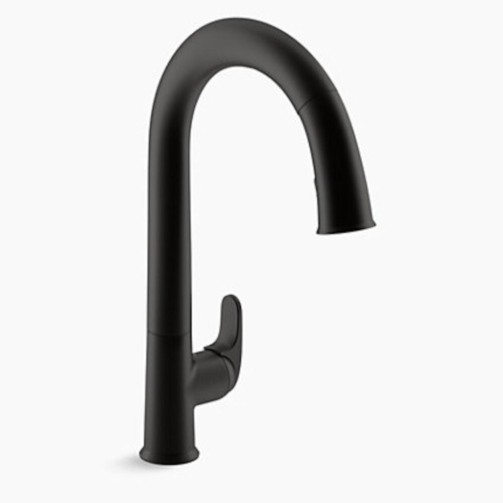 Kohler® K72218-BL Touchless Kitchen Faucet, Sensate®, 1.5 gpm Flow Rate, Matte Black