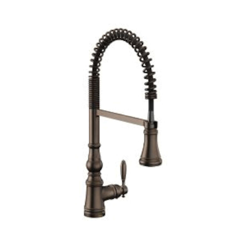 S73104ORB Weymouth™ Pre-Rinse Spring Pulldown Kitchen Faucet, Oil-Rubbed Bronze