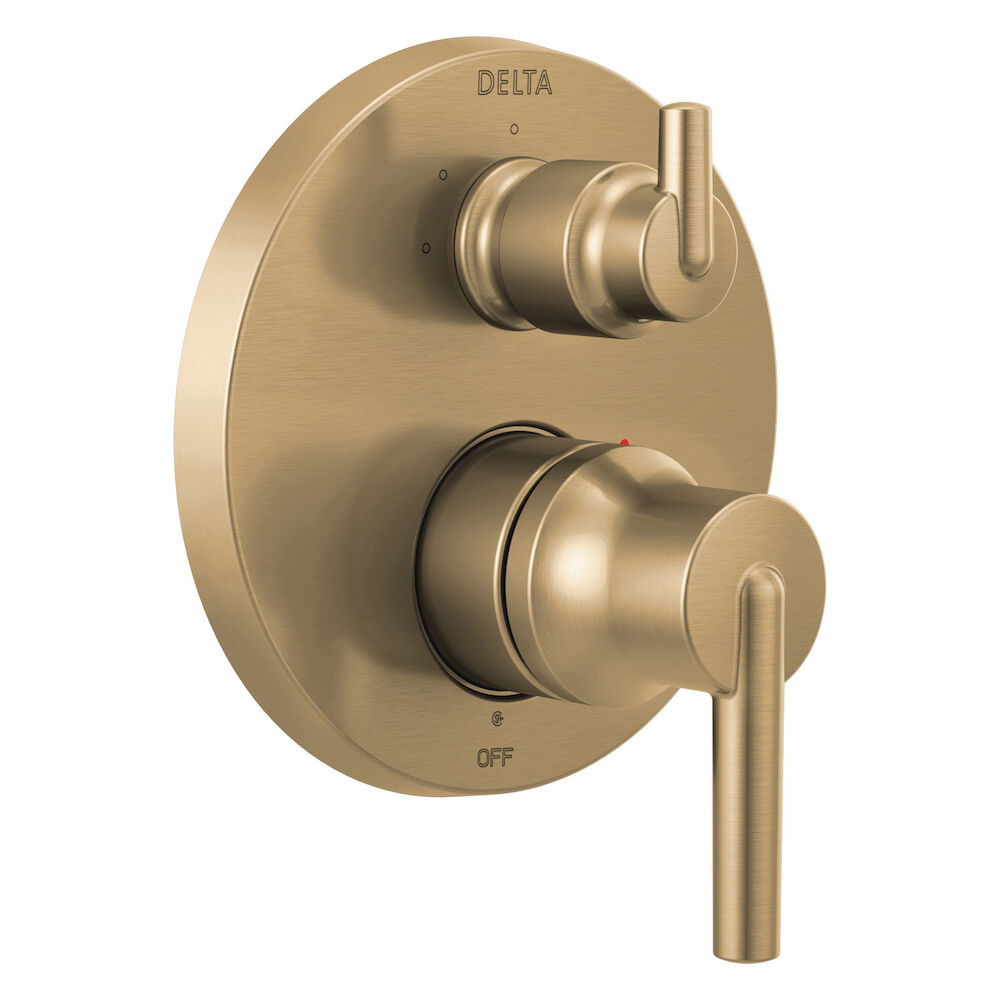 Delta Trinsic® Contemporary Monitor® 14 Series Valve Trim with 3-Setting Integrated Diverter, Champagne Bronze