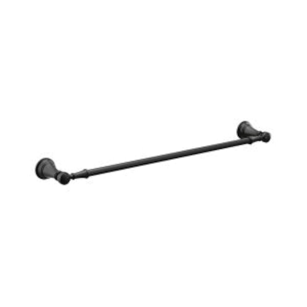 Moen® YB8424BL Weymouth™ Towel Bar, 24 in L Bar, Matte Black