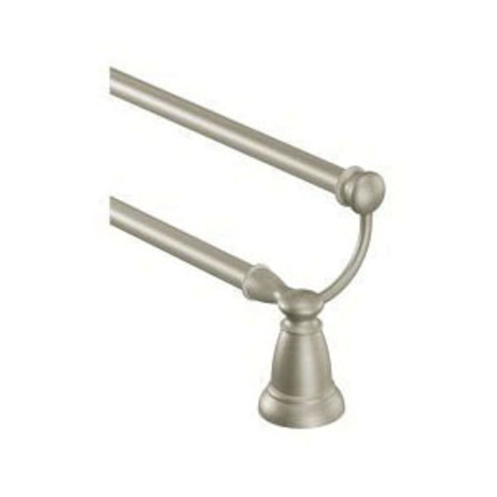 Moen® Y2622BN Double Towel Bar, Banbury®, 24 in L Bar, Spot Resist™ Brushed Nickel