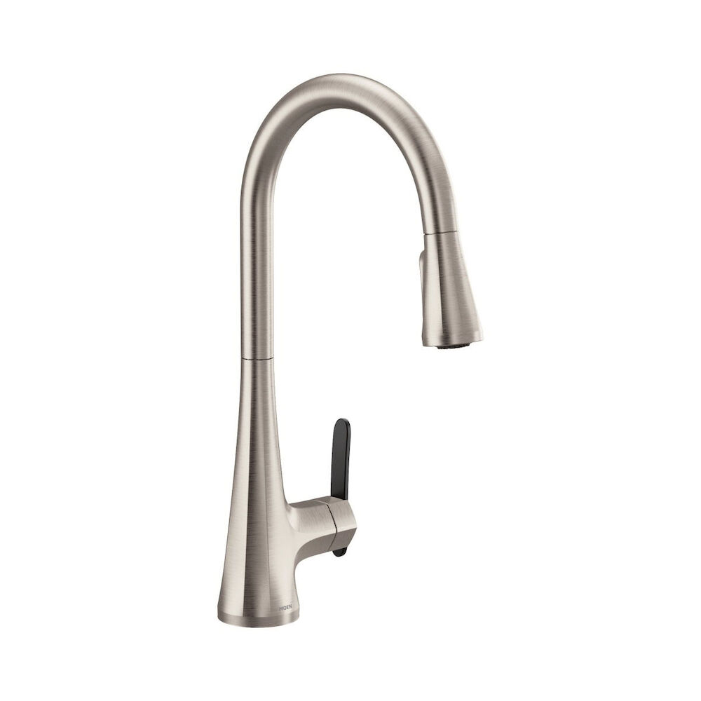 Moen® S7235SRS Sinema™ Pulldown Kitchen Faucet, 1.5 gpm Flow Rate, Spot Resist® Stainless Steel, 1 Handle, 1 Faucet Hole, Domestic