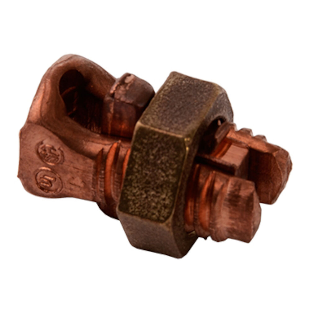 Gardner Bender GSBC-1/0 Solid Copper Split Bolt Connector – For #4 To #0 AWG – 2 Pack