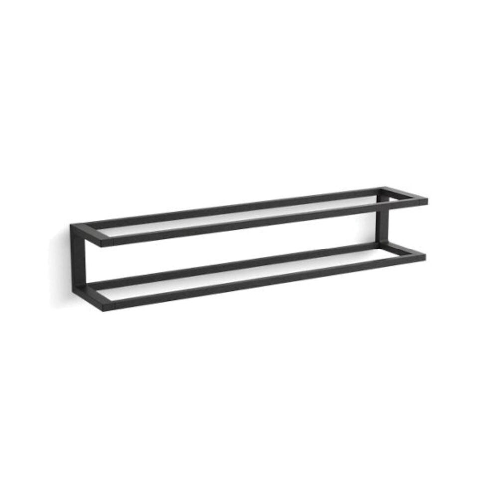 Kohler® 27352-BL Draft™ Towel Bar Frame, 24 in L Bar, Matte Black