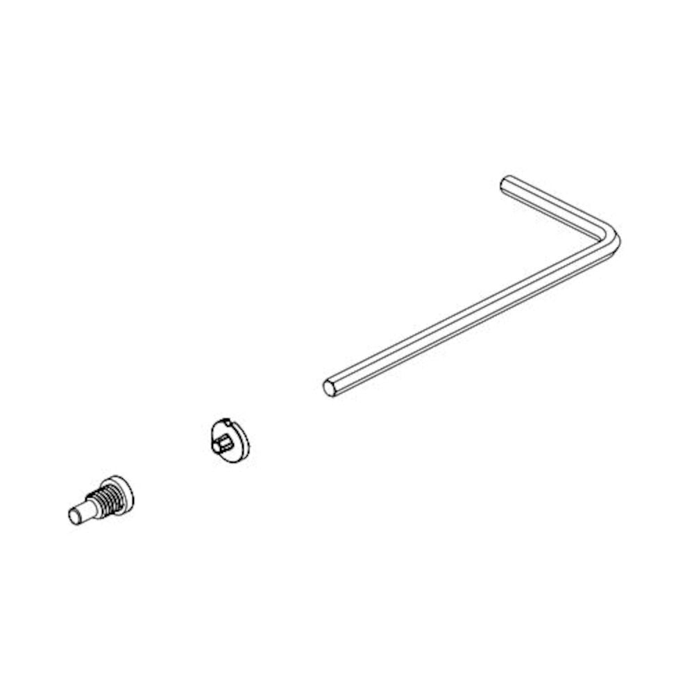 Delta Pivotal™ Screw, Button and Allen Wrench, Black Stainless