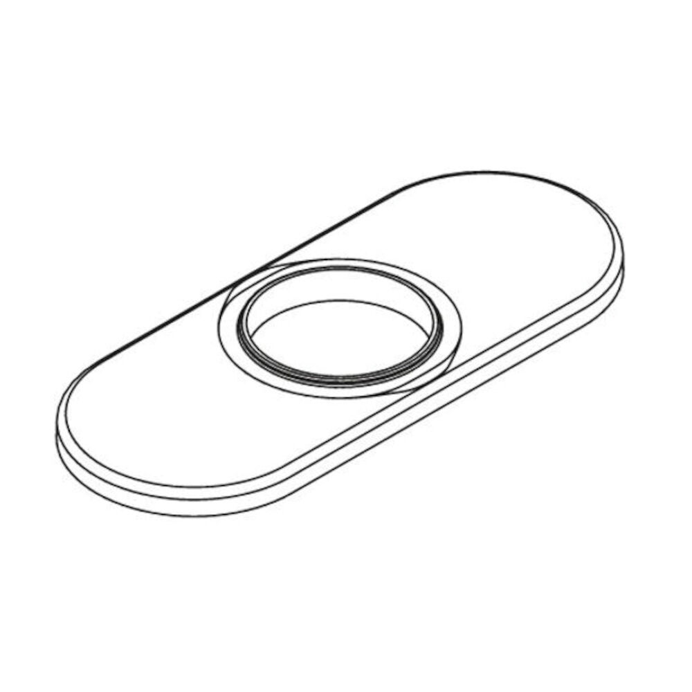 Moen® 172666 Three-Hole Escutcheon Kit, Polished Chrome