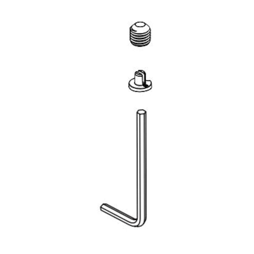 DeltaSet Screw, Cover and Wrench - Wall Mount Bath Spout, Polished Nickel