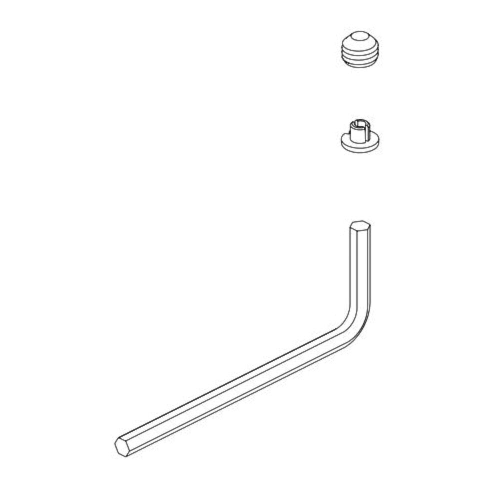 Delta Dorval™ SET SCREW, BUTTON AND WRENCH, Champagne Bronze