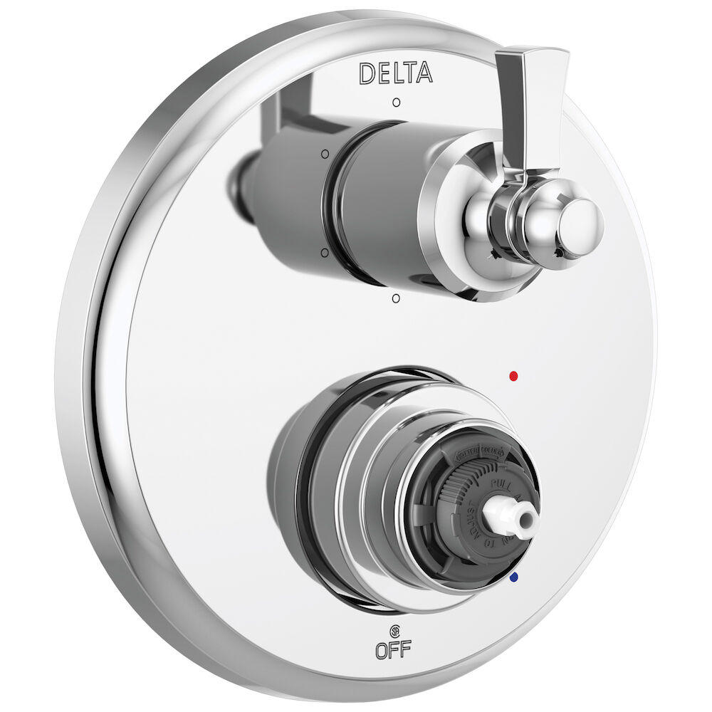 Delta Dorval™ Traditional 2-Handle Monitor 14 Series Valve Trim with 6 Setting Diverter, Chrome