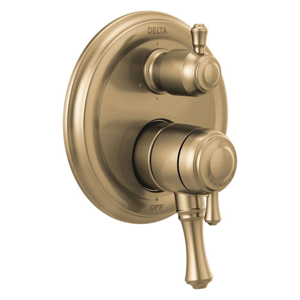 Delta Cassidy™ Traditional Monitor® 17 Series Valve Trim with 6-Setting Integrated Diverter, Champagne Bronze