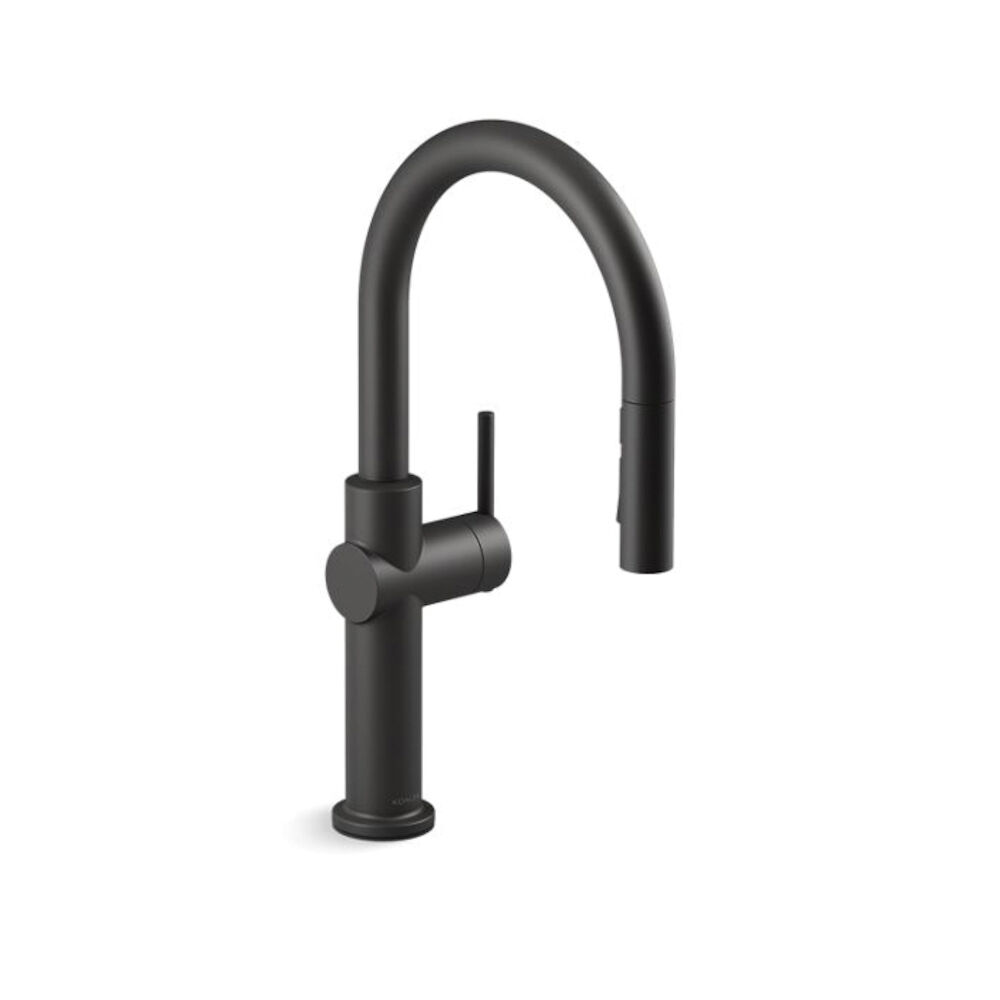 Kohler® 22972-BL Crue™ Pull-Down Kitchen Sink Faucet, 1.5 gpm Flow Rate, Matte Black, 1 Handle, 1 Faucet Hole