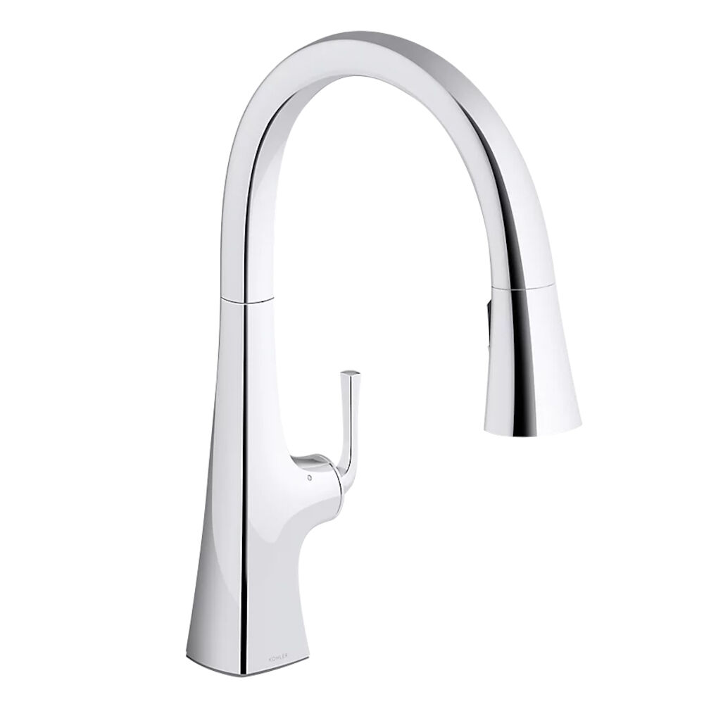 Kohler® 22068-WB-CP Graze™ Kitchen Sink Faucet With Konnect™ and Voice Activated Technology, Polished Chrome