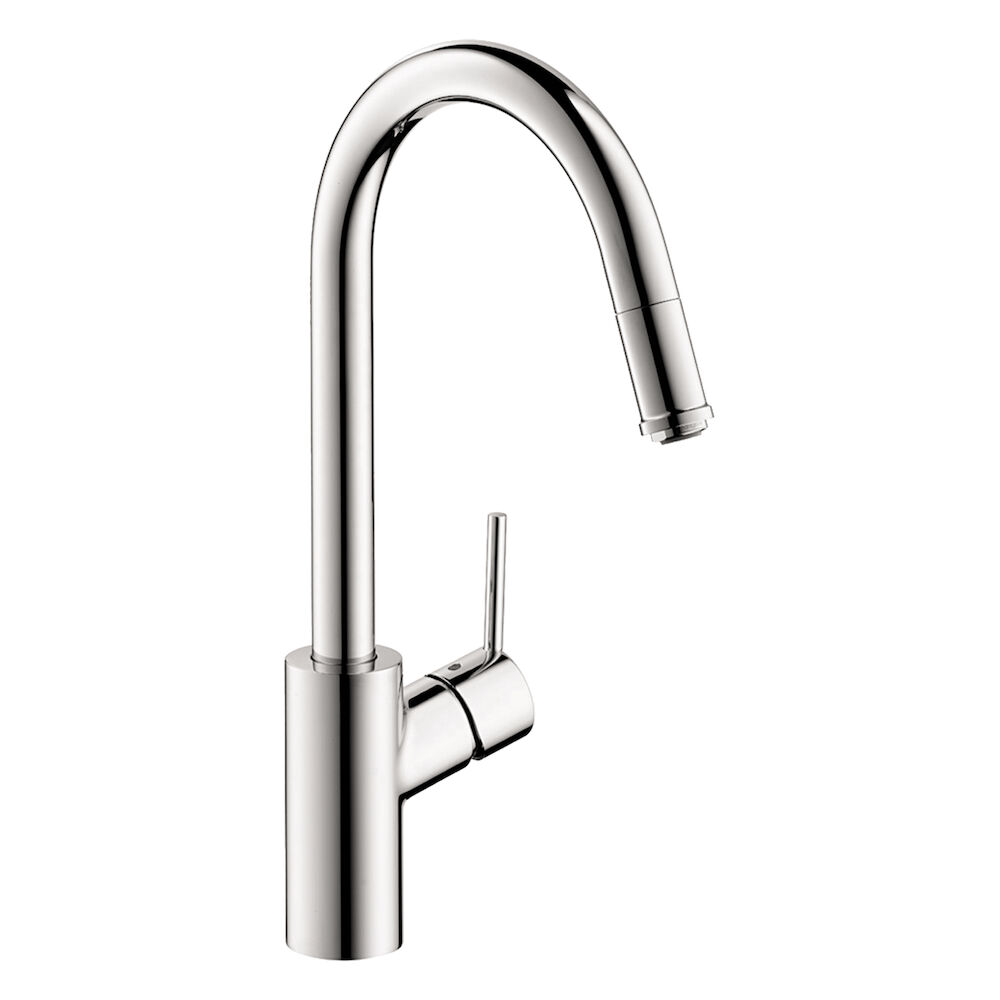 Hansgrohe 14872001 Pull-Down Kitchen Faucet, Talis S, 1.75 gpm, Chrome Plated, 1 Handle, 1 Faucet Hole, Residential