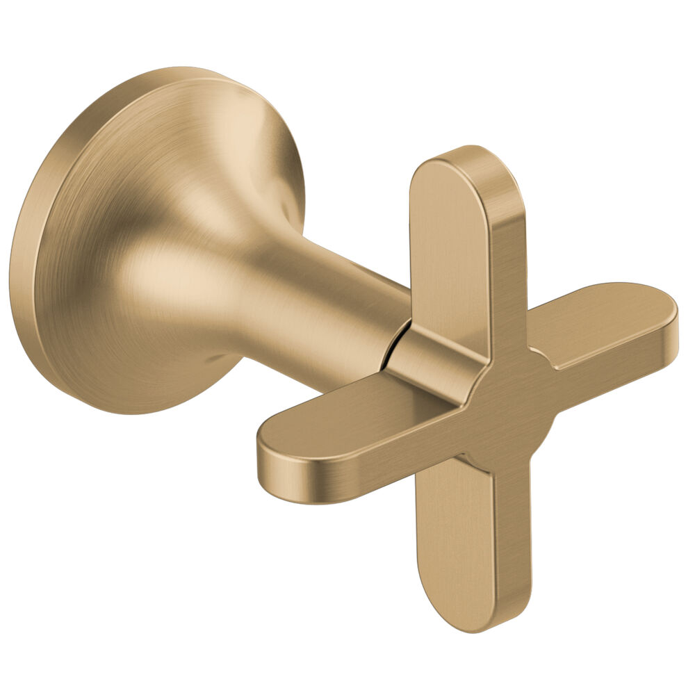 Brizo Odin® Wall Mount Tub Filler Cross Handles, Luxe Gold