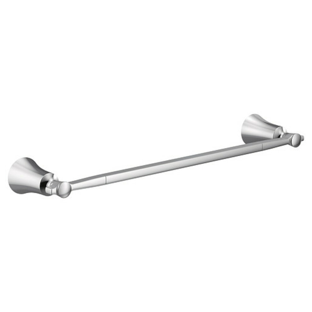 Moen® YB0324CH Flara™ Towel Bar, 24" L Bar, Chrome