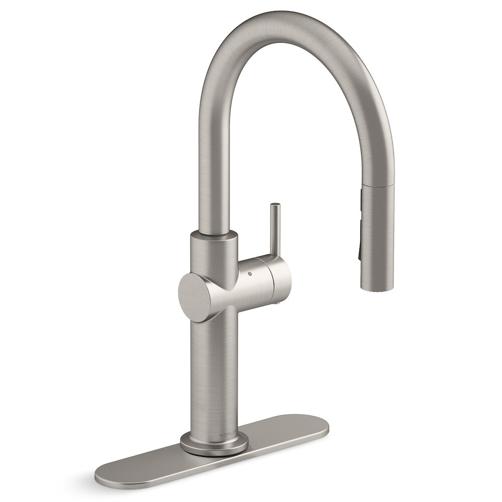 Kohler® 22974-VS Crue™ Touchless Pull-Down Single-Handle Kitchen Faucet, Stainless