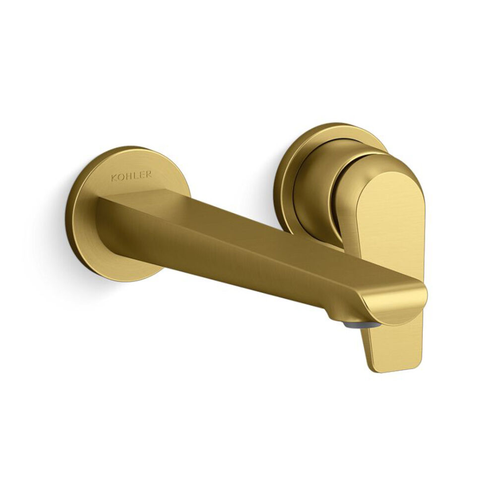 K-97358-4-2MB Avid® Wall-Mount Bathroom Faucet, 1.2 gpm, Vibrant Brushed Moderne Brass