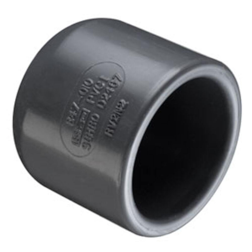 847-120F 12" Dome Cap, Socket, SCH 80 , PVC, Fabricated