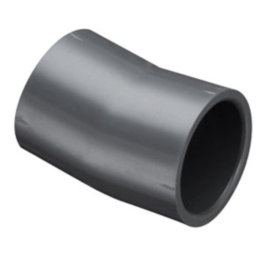 811-060F 6" 11.25 deg Elbow, Socket, SCH 80/XH, PVC, Domestic, Fabricated