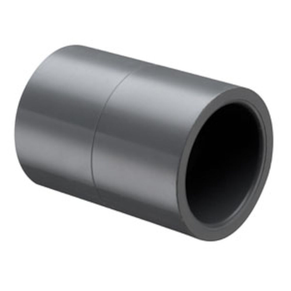 829-120NS 12" Coupling, No-Stop, Socket SCH 80, PVC
