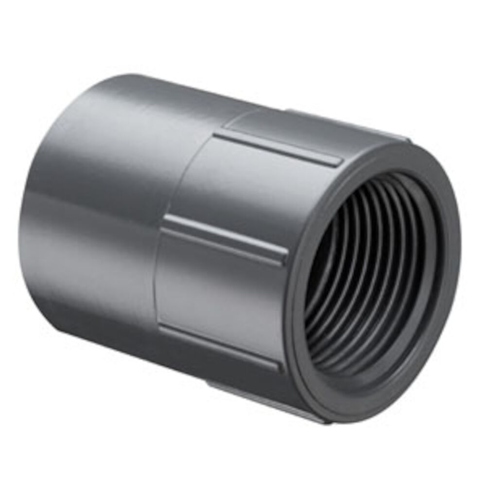 835-080 8" Adapter, SocketxFNPT, SCH 80, PVC, Molded