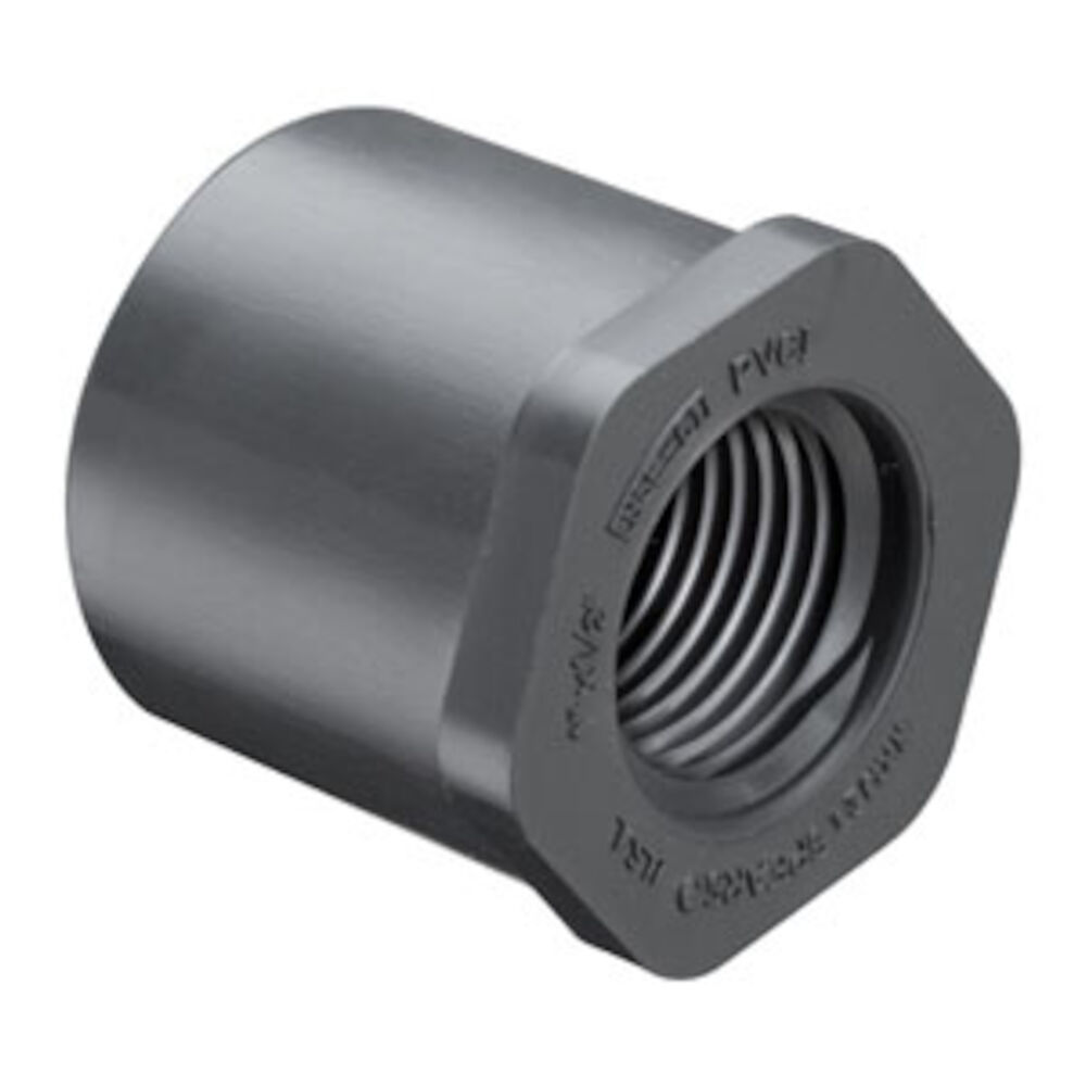 838-528, 6 x 2 in Nominal, Spigot x FNPT end style, SCH 80, PVC
