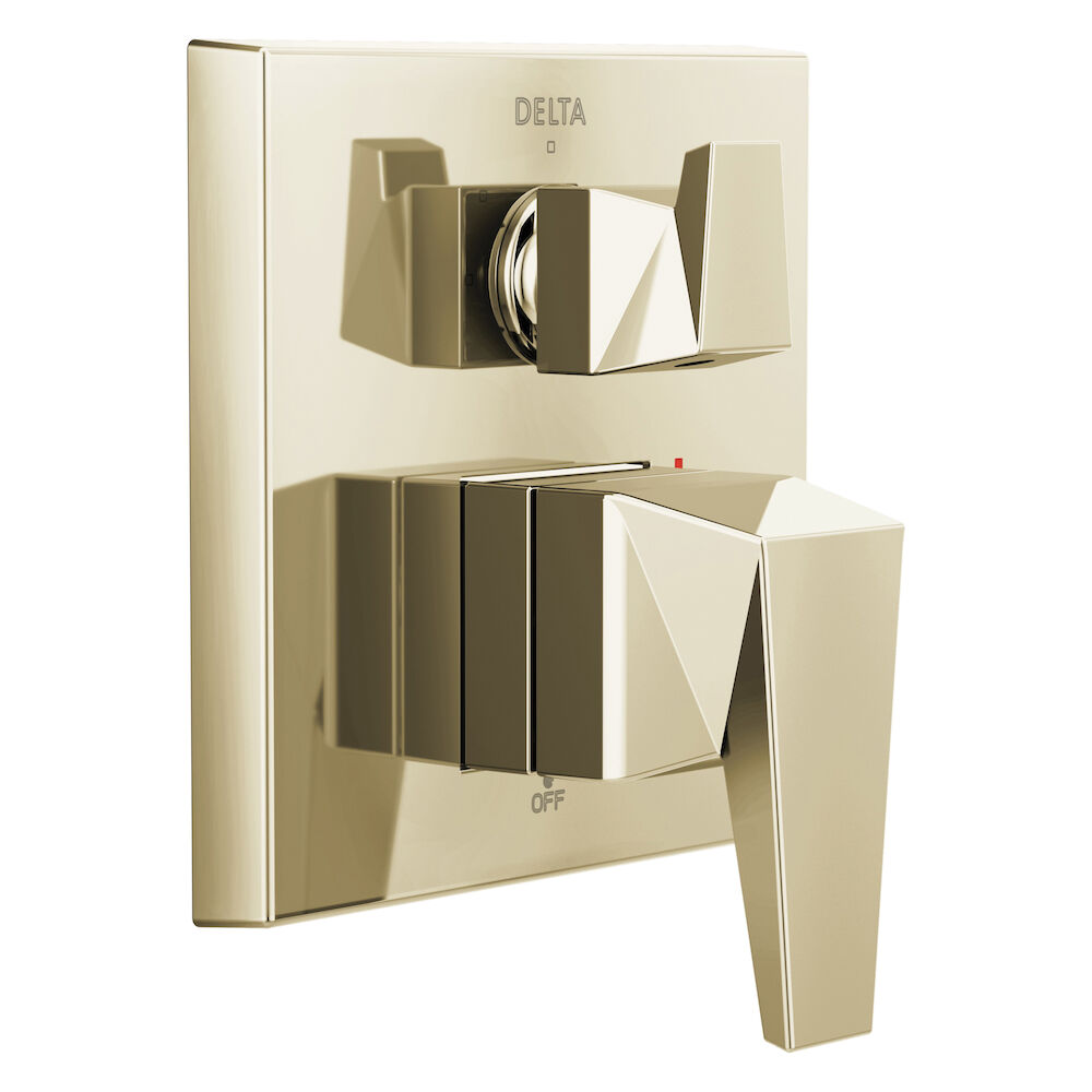 Delta Trillian™ Two-Handle Monitor 14 Series Valve Trim with 3-Setting Diverter, Lumicoat® Polished Nickel