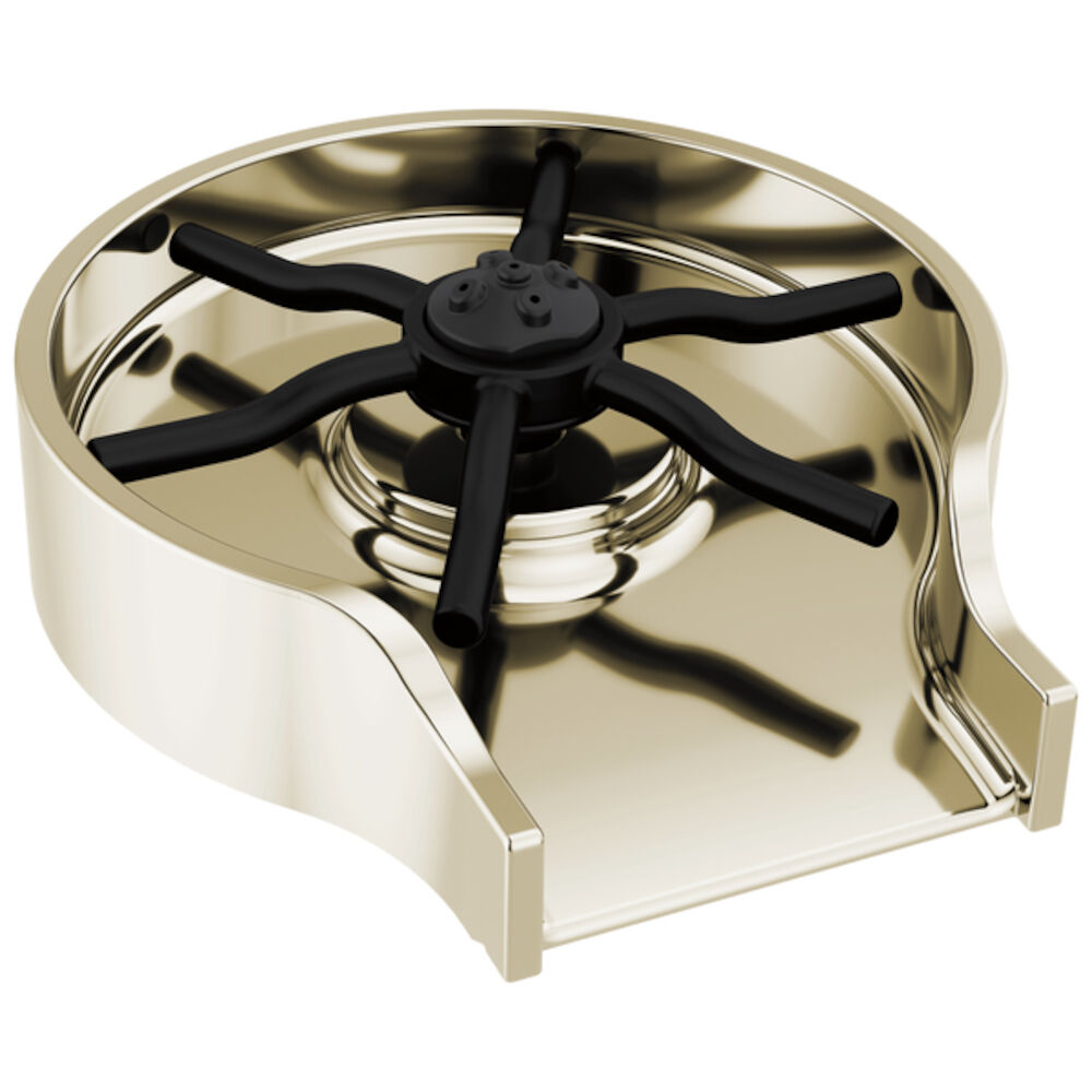 DeltaMetal Glass Rinser, Polished Nickel