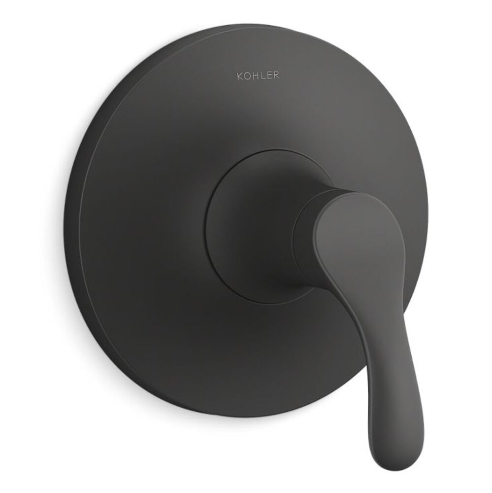 Kohler® KTS23950-4-BL Simplice® Rite-Temp® 1-Handle Pressure Balance Valve Faucet Trim, Matte Black
