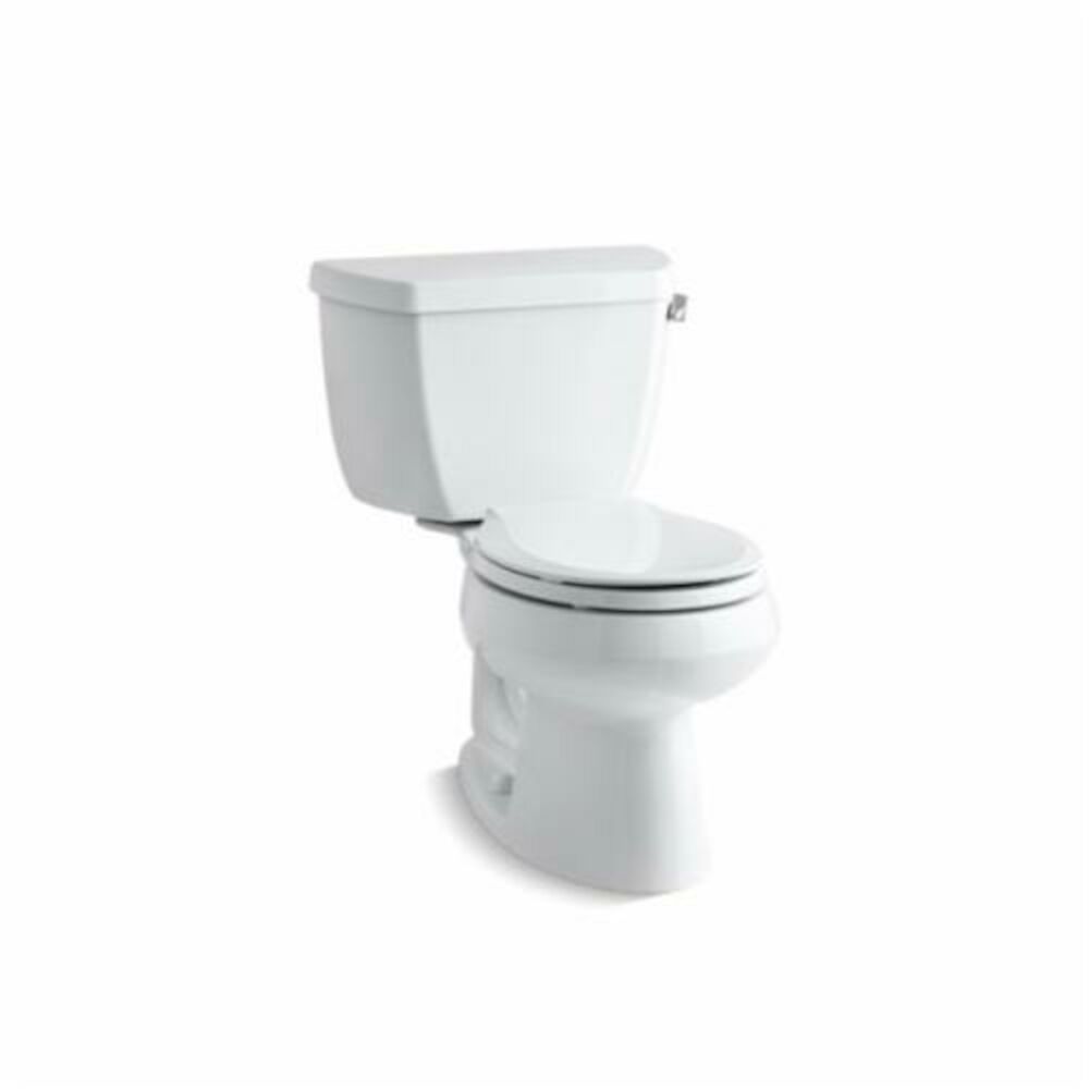 Kohler® 3577-RA-0 Wellworth® Classic 2-Piece Toilet, Round Front Bowl, 14-1/2" H Rim, 1.28 gpf, White