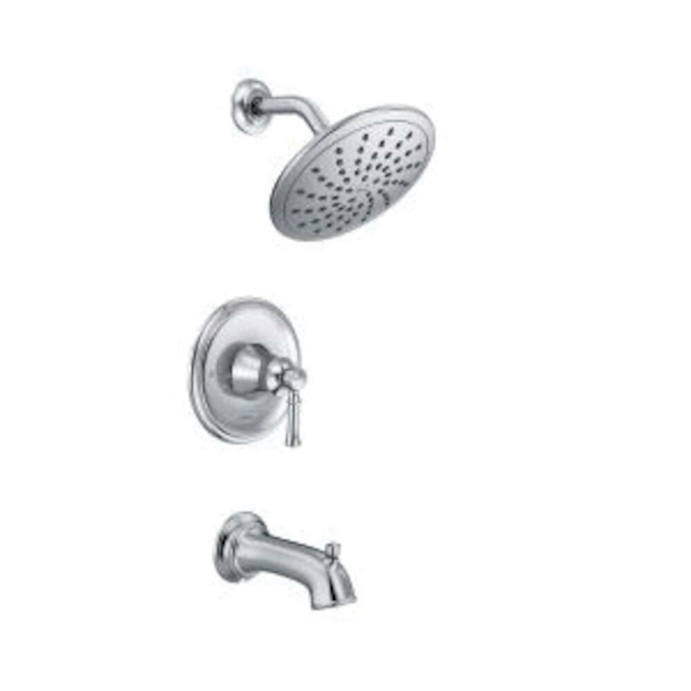 Moen® T2283EP Tub and Shower Trim, 1.75 gpm Shower, Chrome Plated
