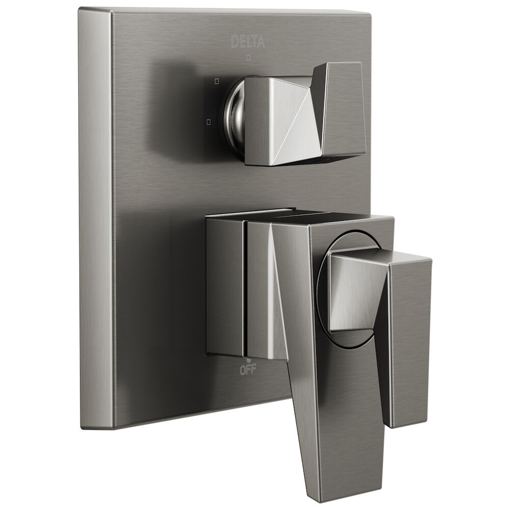 Delta Trillian™ Two-Handle Monitor 17 Series Valve Trim with 3-Setting Diverter, Lumicoat® Black Stainless