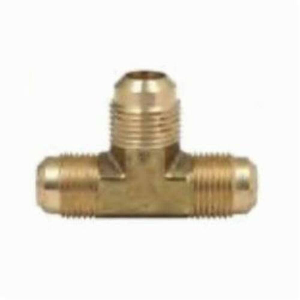 BrassCraft® 44-10 Flare Tee, 5/8", Flare, Brass, Rough Brass