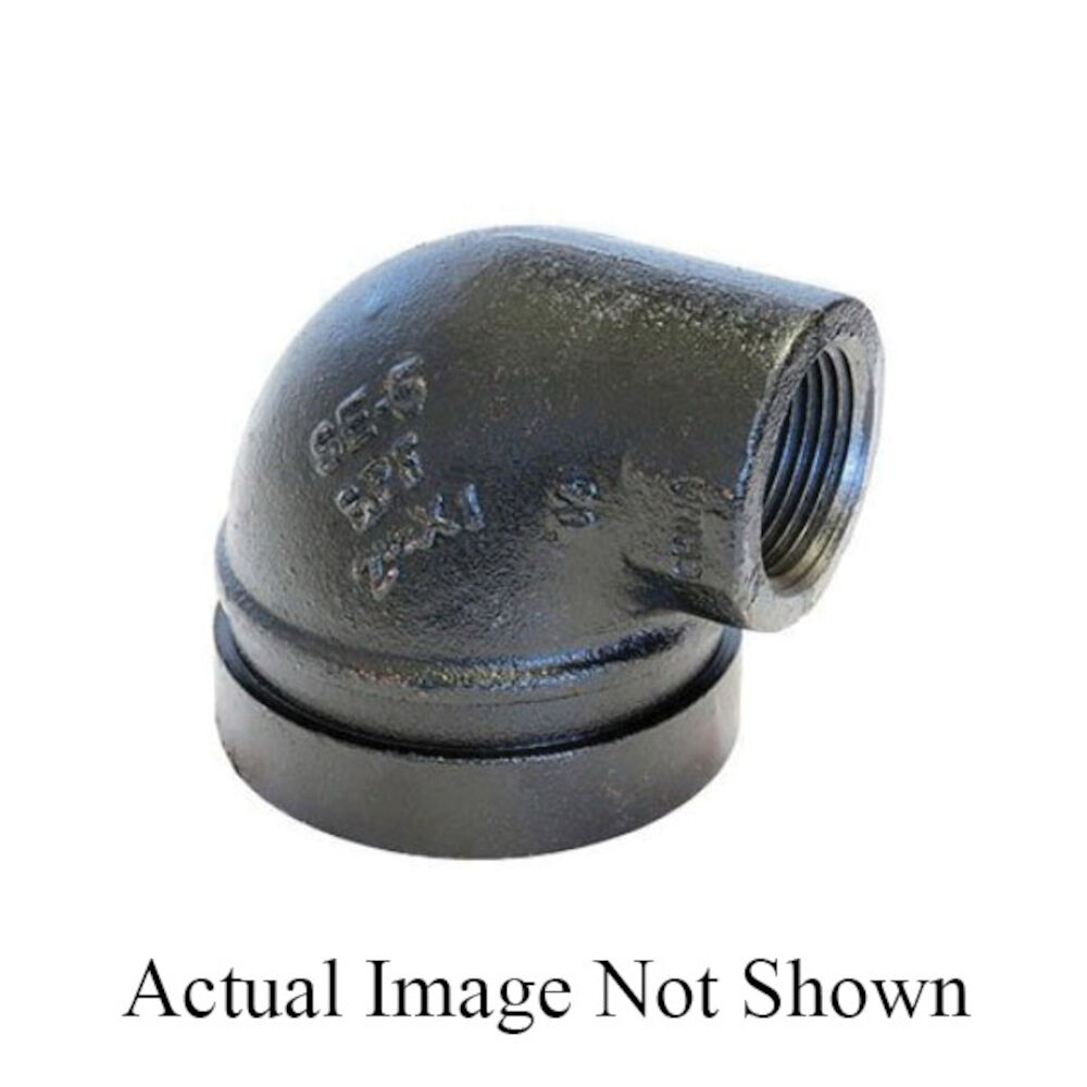 Anvil® 0890113996 FIG SE-5 Reducing Elbow, 90 deg, 2x1", Grooved x FNPT, Ductile Iron, Rust Inhibiting Black Oxide Painted